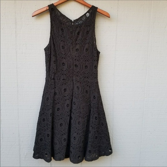 BB Dakota 6 Renley Black Lace Fit & Flare Dress - Picture 6 of 8